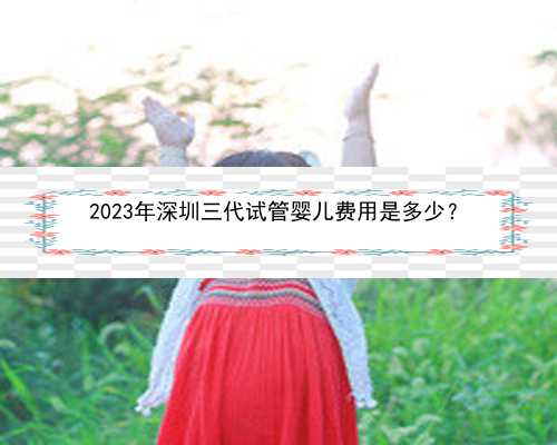 2023年深圳三代试管婴儿费用是多少？